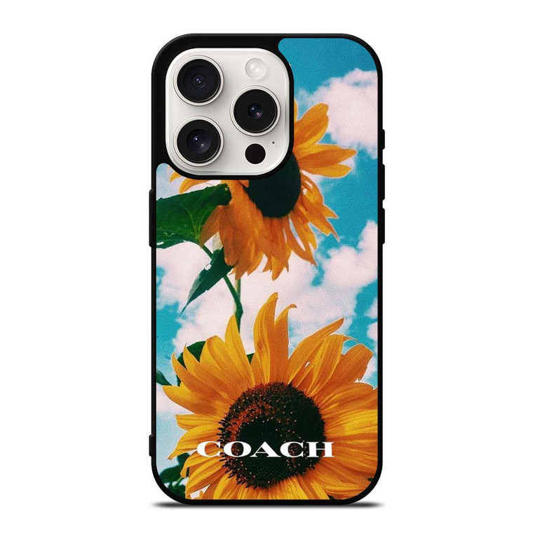 COACH SUNFLOWER iPhone 15 Pro Case Cover