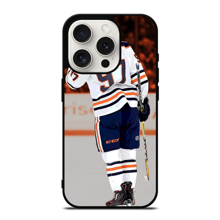 CONNOR MCDAVID EDMONTON OILERS NHL iPhone 15 Pro Case Cover