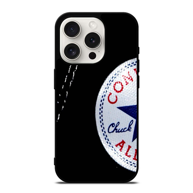 CONVERSE SNEAKERS BLACK iPhone 15 Pro Case Cover