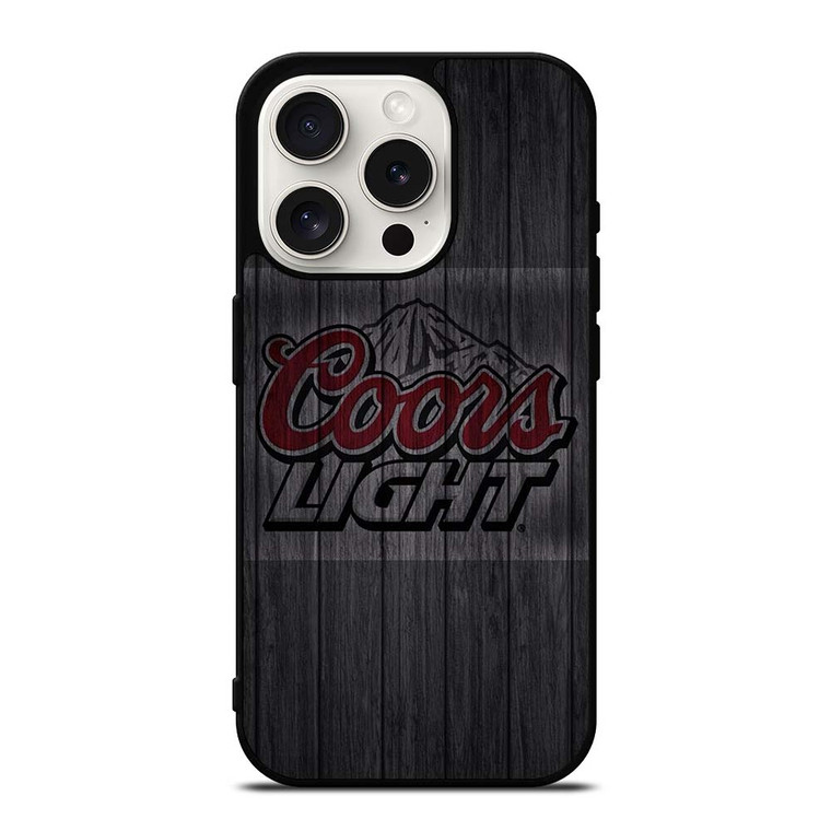 COORS LIGHT WOODEN LOGO iPhone 15 Pro Case Cover