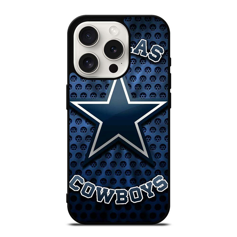 DALLAS COWBOYS BLUE METAL SYMBOL iPhone 15 Pro Case Cover