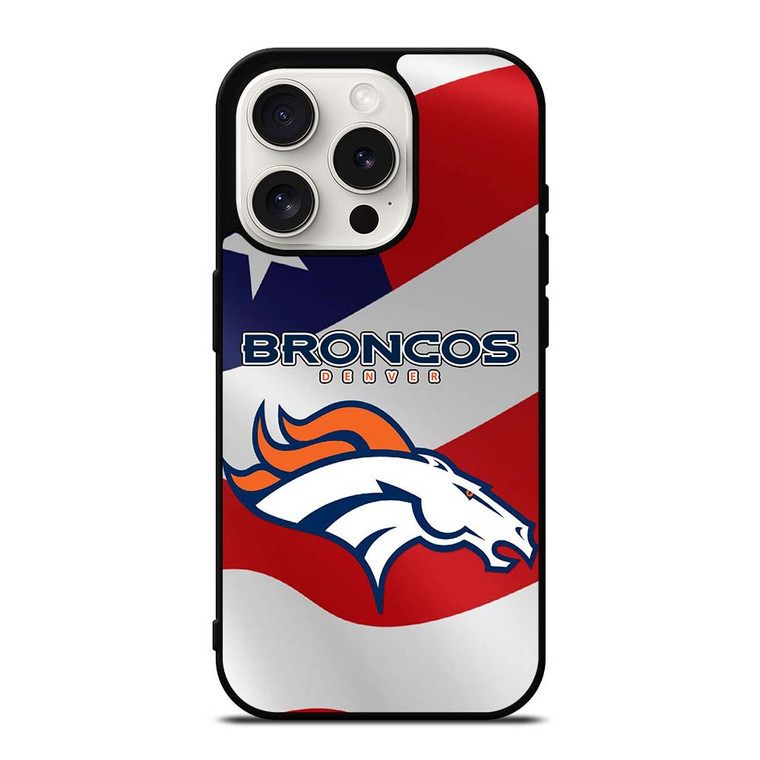 DENVER BRONCOS LOGO FOOTBALL iPhone 15 Pro Case Cover