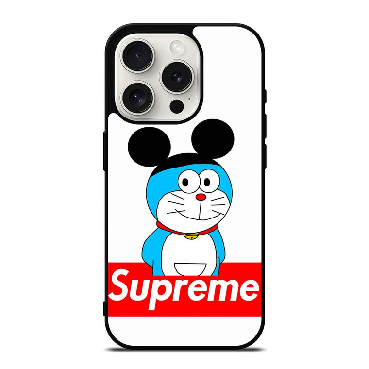 DORAEMON WITH MICKEY SUPREME iPhone 15 Pro Case Cover