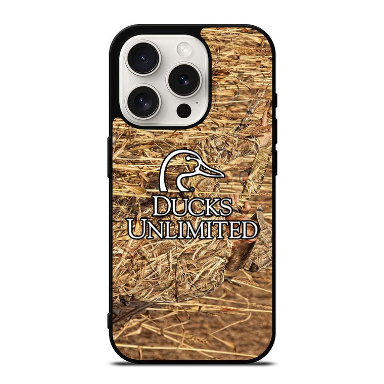 DUCKS UNLIMITED CAMO LOGO iPhone 15 Pro Case Cover