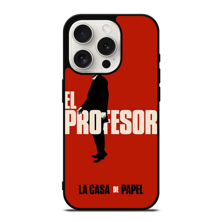 EL PROFESSOR MONEY HEIST CASA DE PAPEL iPhone 15 Pro Case Cover