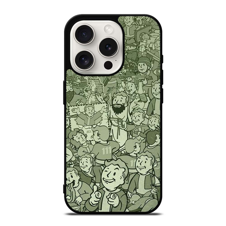 FALLOUT VAULT BOY ALL CHARACTER  iPhone 15 Pro Case Cover