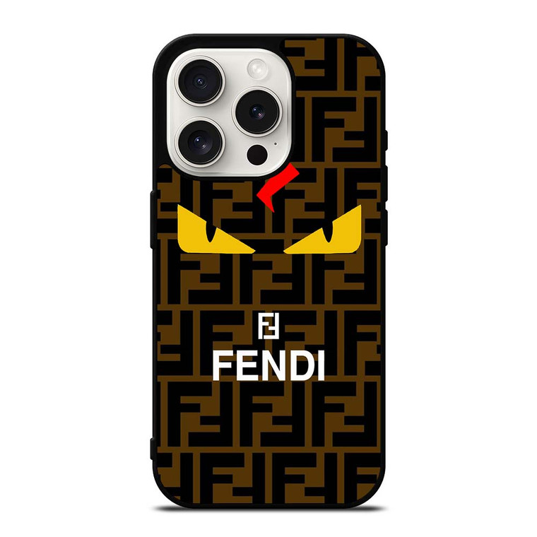 FENDI ROMA EYES LOGO 2 iPhone 15 Pro Case Cover