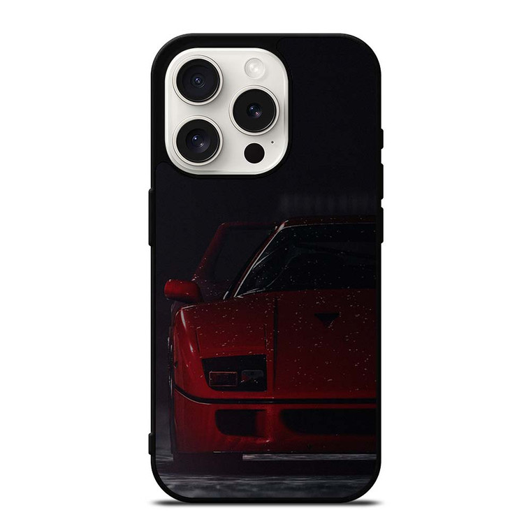 FERRARI F40 VINTAGE SUPERCAR 2 iPhone 15 Pro Case Cover