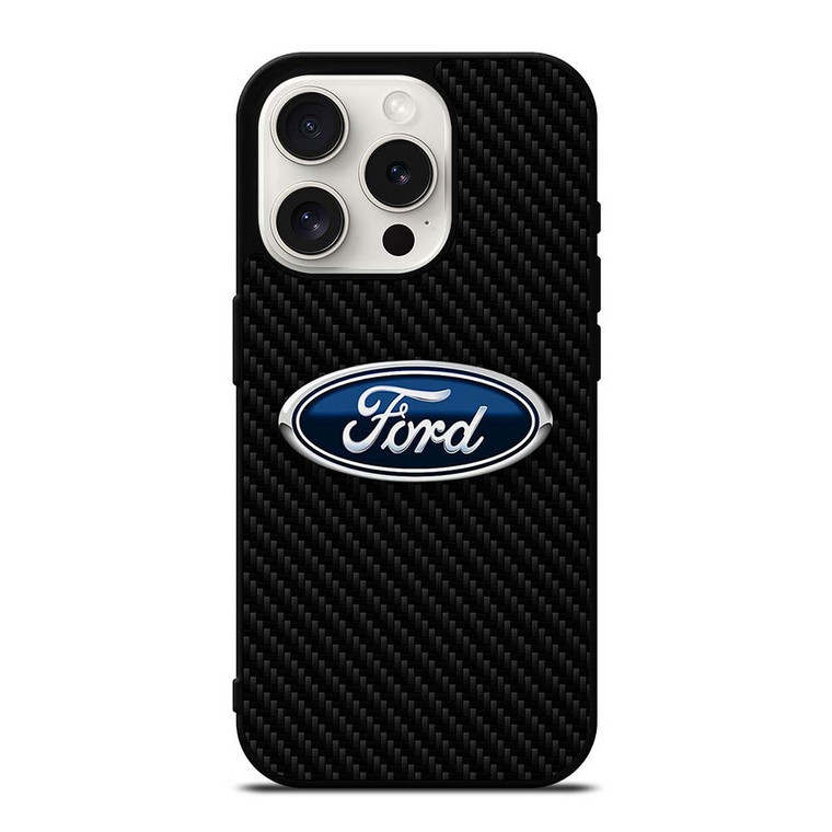 FORD CARBON LOGO iPhone 15 Pro Case Cover
