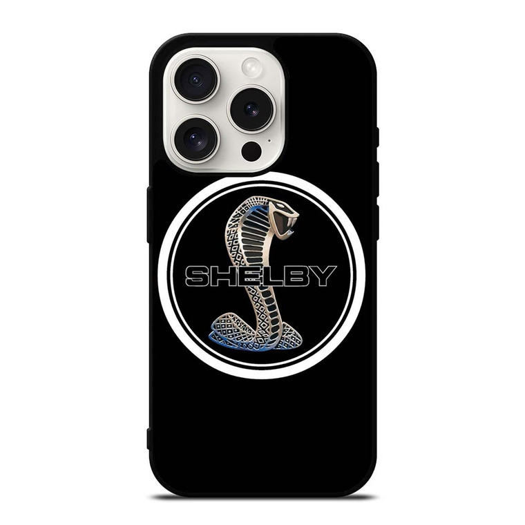 FORD MUSTANG SHELBY METAL LOGO iPhone 15 Pro Case Cover
