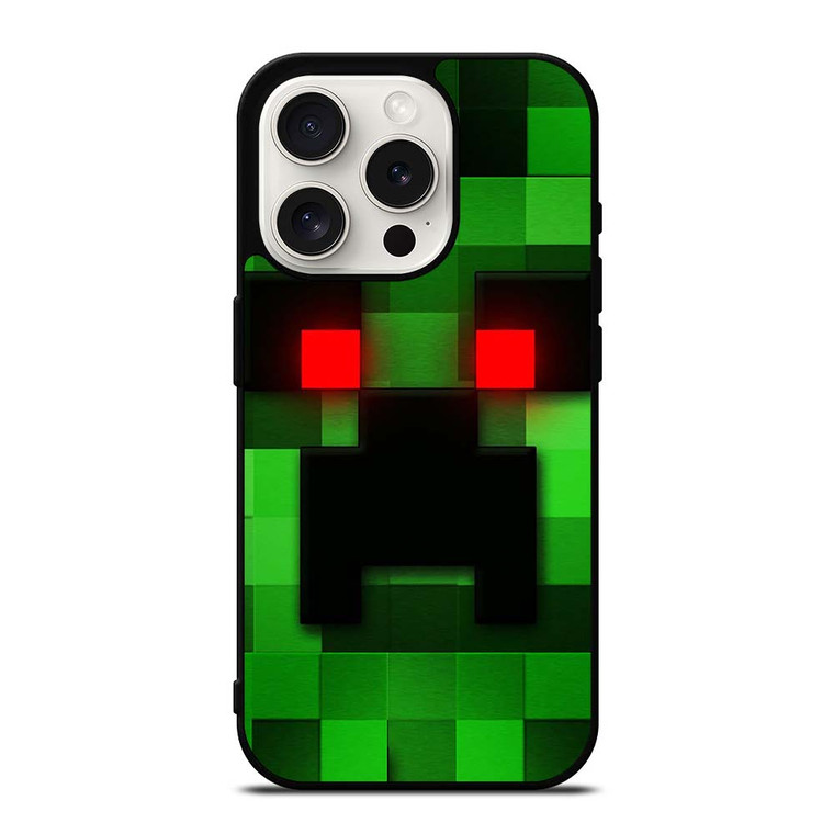 GAME MINECRAFT CREEPER iPhone 15 Pro Case Cover