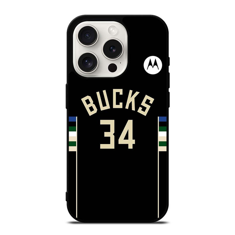 GIANNIS ANTETOKOUNMPU MILWAUKEE BUCKS KIT iPhone 15 Pro Case Cover