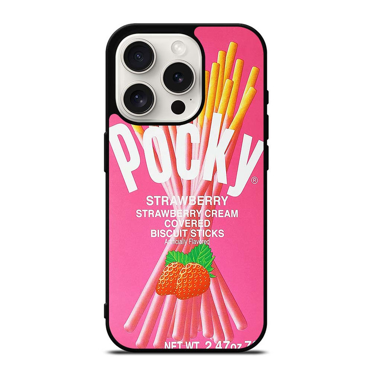 GLICO POCKY STRAWBERRY iPhone 15 Pro Case Cover