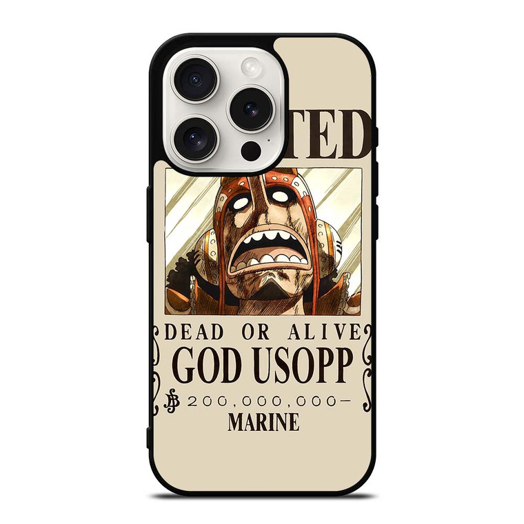 GOD USOPP ONE PIECE ANIME iPhone 15 Pro Case Cover