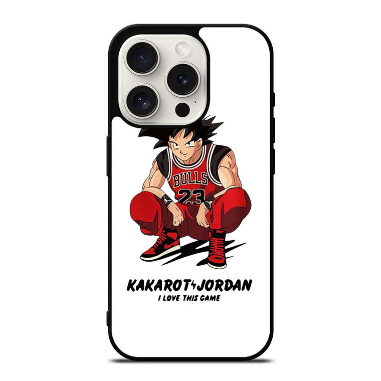 GOKU CHICAGO BULLS KAKAROT JORDAN iPhone 15 Pro Case Cover