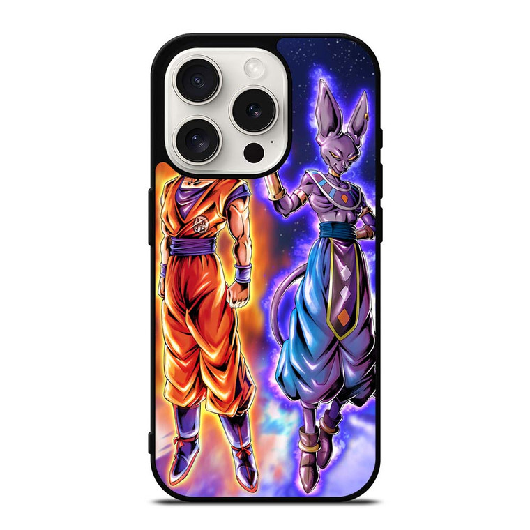 GOKU VS BEERUS DRAGON BALL iPhone 15 Pro Case Cover
