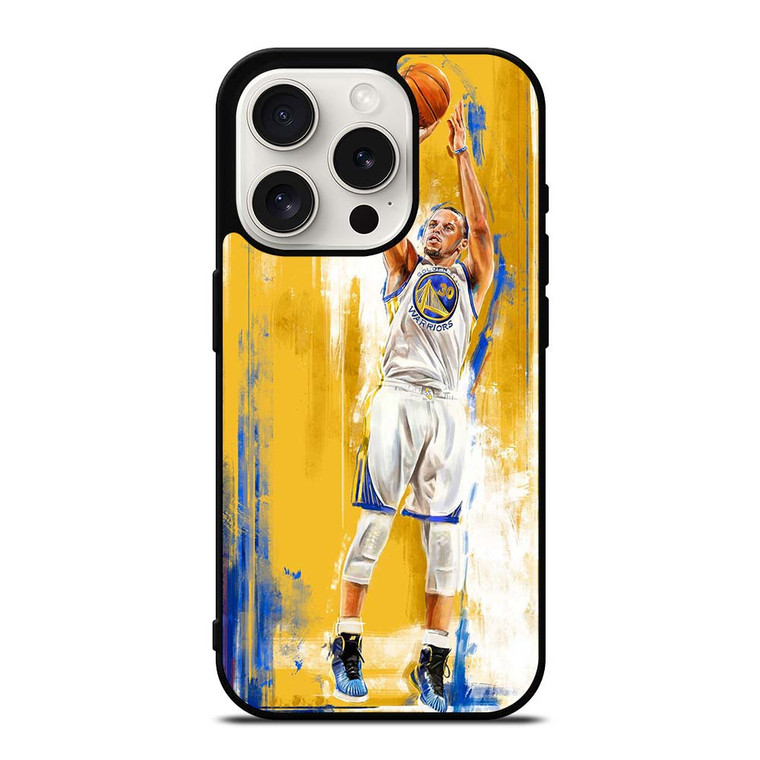 GOLDEN STATE STEPHEN CURRY YELLOW BASKET iPhone 15 Pro Case Cover