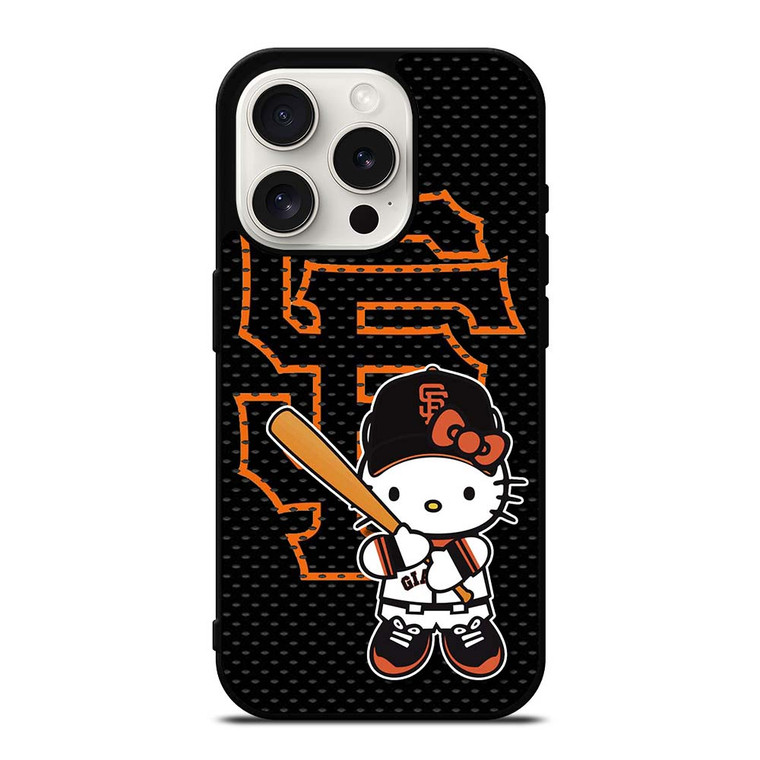 HELLO KITTY SAN FRANCISCO GIANTS MLB iPhone 15 Pro Case Cover