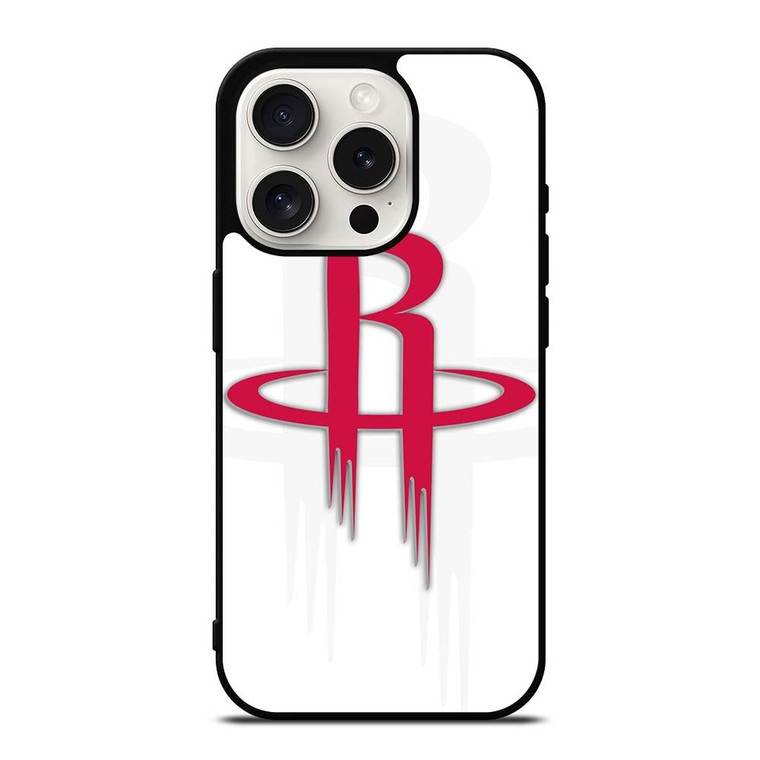 HOUSTON ROCKETS WHITE LOGO iPhone 15 Pro Case Cover