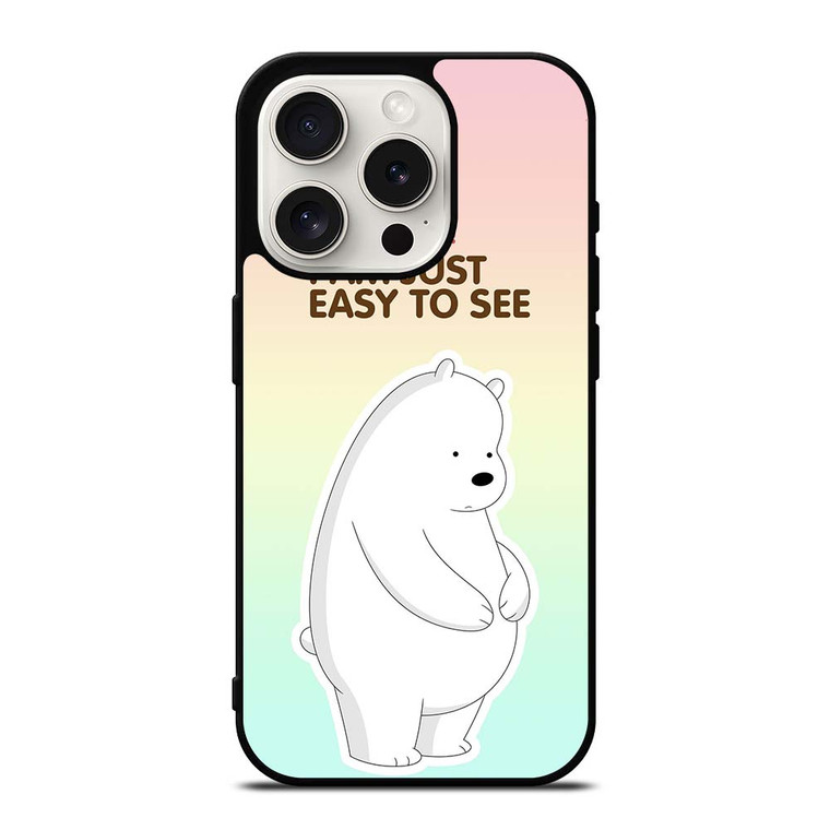ICE BEAR WE BARE BEARS CARTOON iPhone 15 Pro Case Cover ICE BEAR WE BARE BEARS CARTOON iPhone 15 Pro Case Cover