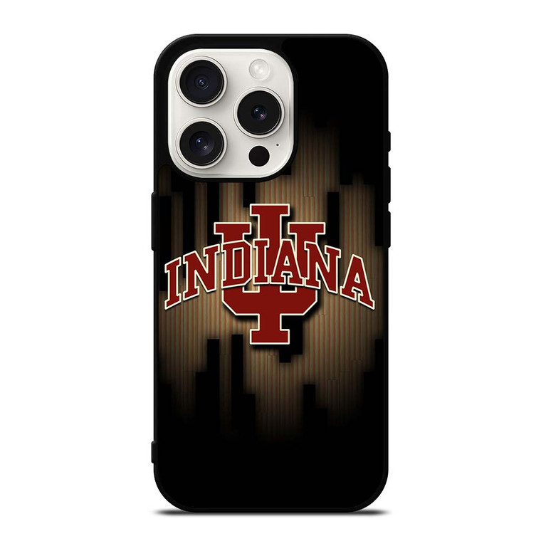 INDIANA HOOSIERS UNIVERSITY LOGO iPhone 15 Pro Case Cover