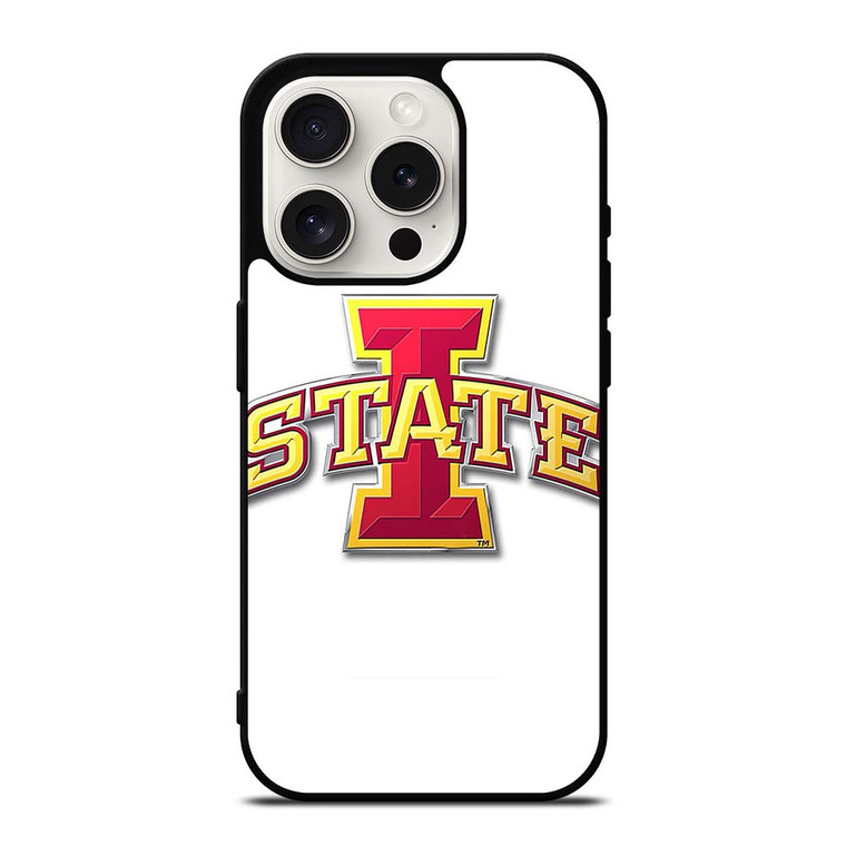 IOWA STATE CYCLONES WHITE iPhone 15 Pro Case Cover