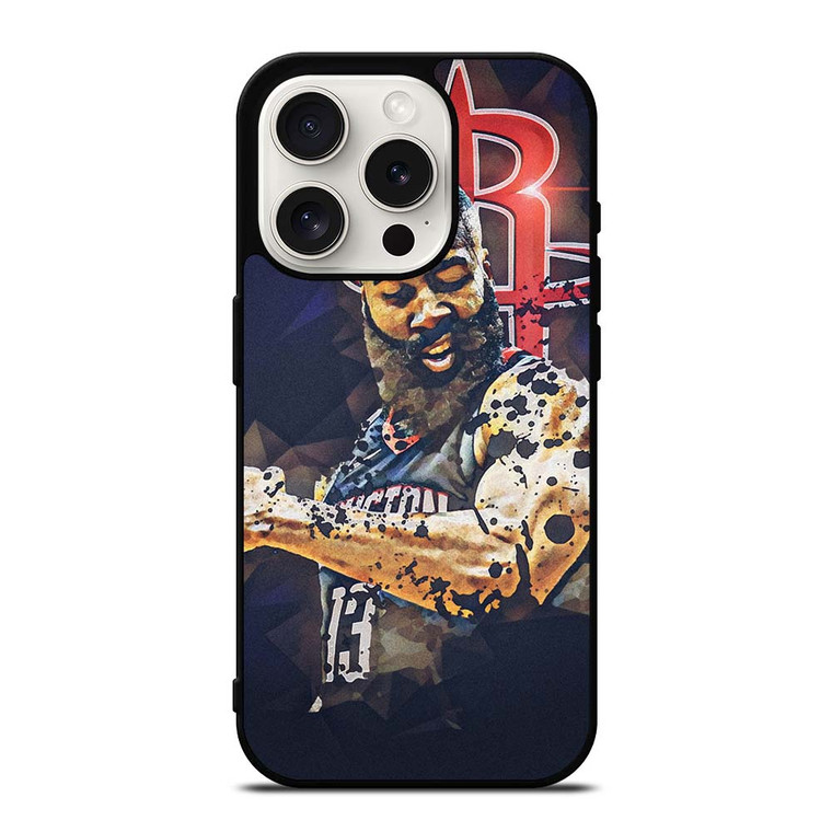 JAMES HARDEN HOUSTON ROCKET ART iPhone 15 Pro Case Cover