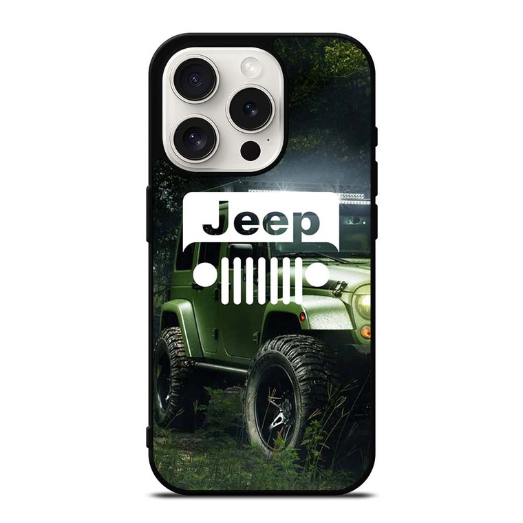 JEEP IN JUNGLE iPhone 15 Pro Case Cover