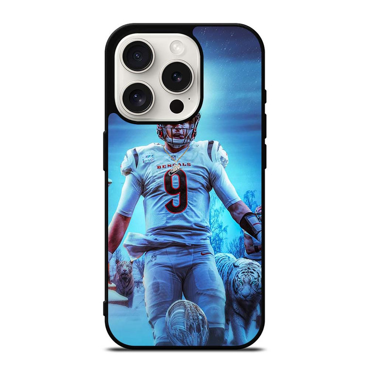 JOE BURROW CINCINNATI BENGALS TIGER iPhone 15 Pro Case Cover