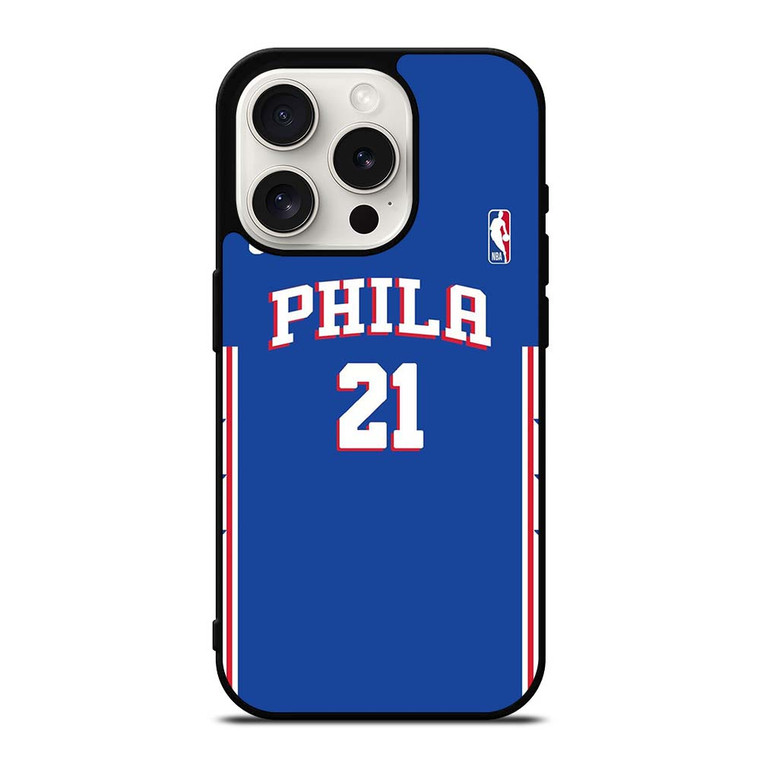 JOEL EMBIID PHILADELPHIA SIXERS NBA iPhone 15 Pro Case Cover
