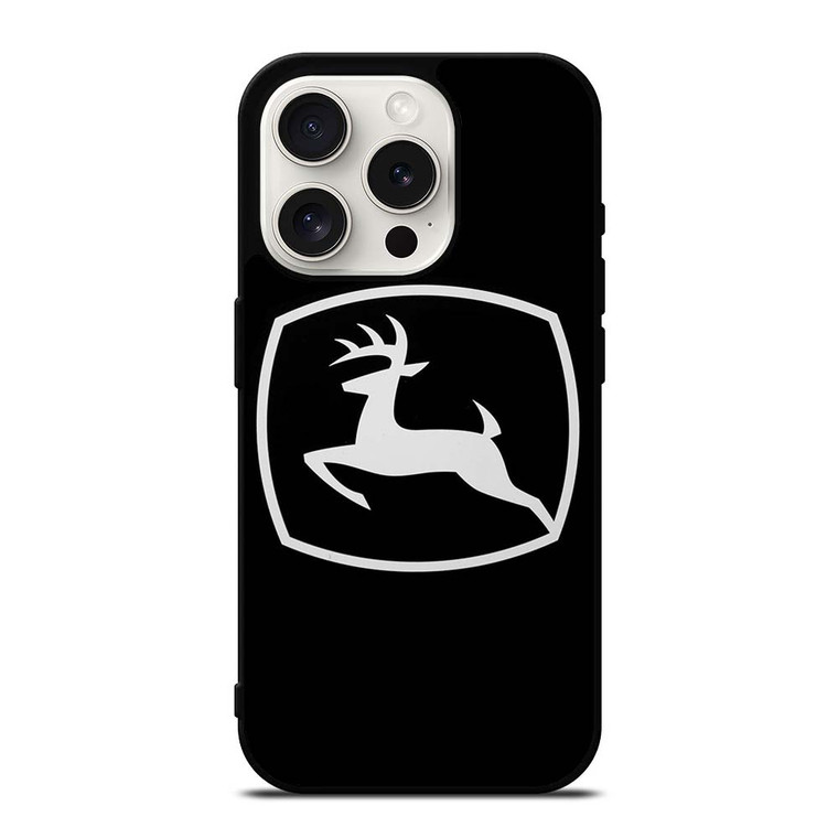 JOHN DEERE BLACK LOGO iPhone 15 Pro Case Cover