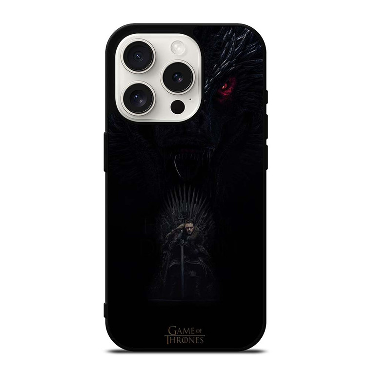 JON SNOW WOLF NIGHT iPhone 15 Pro Case Cover