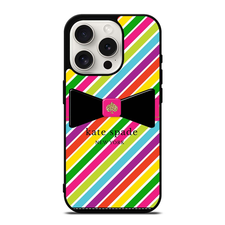 KATE SPADE COLORFUL STRIPE iPhone 15 Pro Case Cover