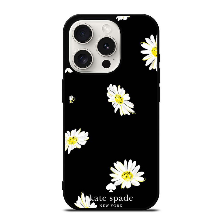 KATE SPADE FLOWER IN BLACK iPhone 15 Pro Case Cover