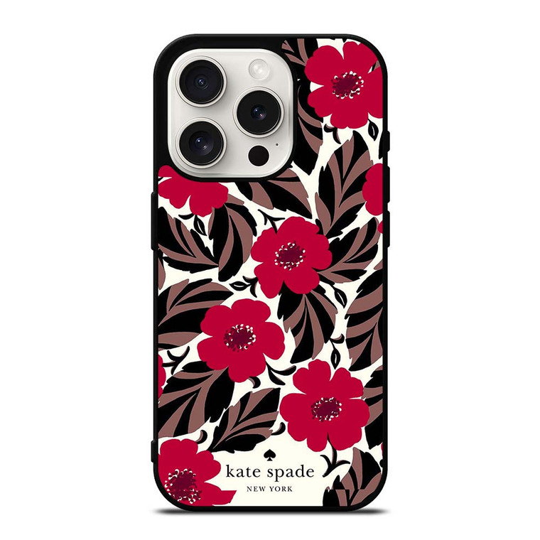 KATE SPADE FLOWER RED iPhone 15 Pro Case Cover