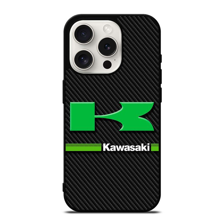 KAWASAKI LOGO CARBOON iPhone 15 Pro Case Cover