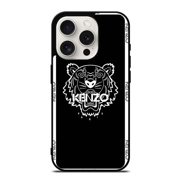 KENZO PARIS BORDERED LOGO iPhone 15 Pro Case Cover KENZO PARIS BORDERED LOGO iPhone 15 Pro Case Cover