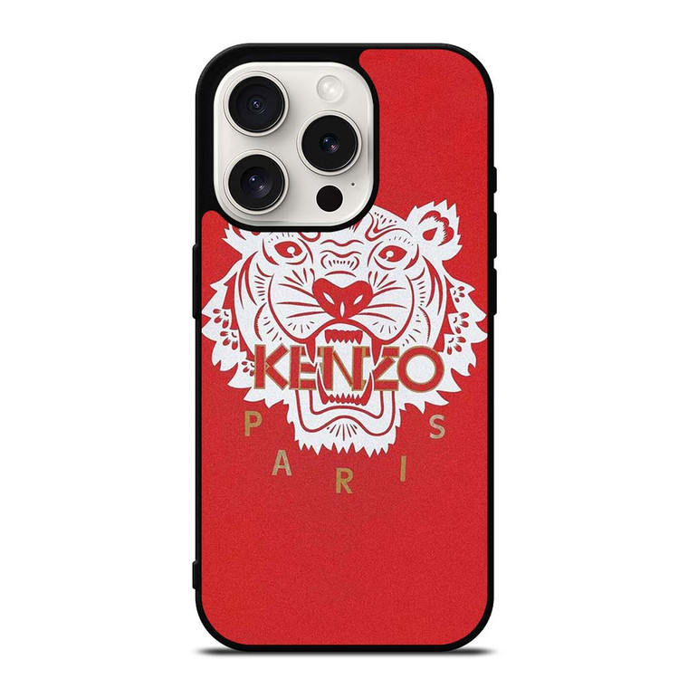 KENZO PARIS TIGER RED iPhone 15 Pro Case Cover