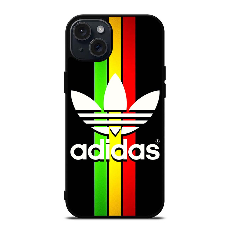 ADIDAS REGGAE STRIPE iPhone 15 Plus Case Cover