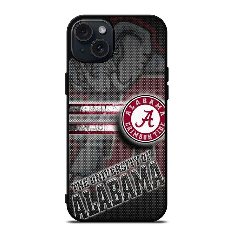ALABAMA CRIMSON TIDE UNIVERSITY iPhone 15 Plus Case Cover