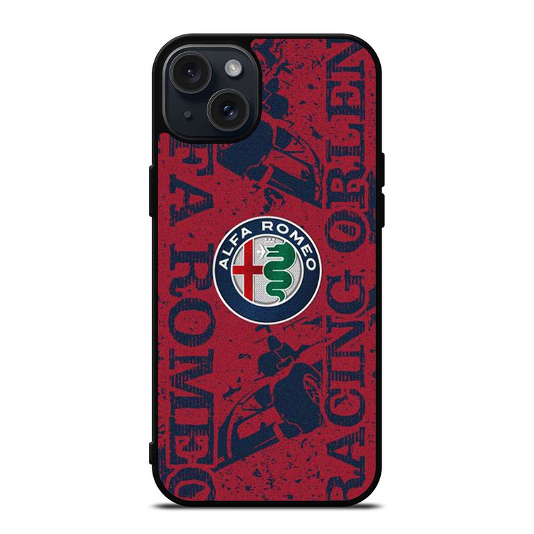 ALFA ROMEO FORMULA ONE RACING iPhone 15 Plus Case Cover ALFA ROMEO FORMULA ONE RACING iPhone 15 Plus Case Cover