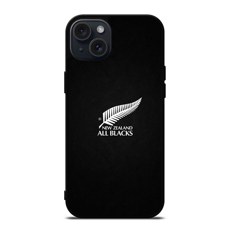 ALL BLACKS NEW ZEALAND LEATHER iPhone 15 Plus Case Cover