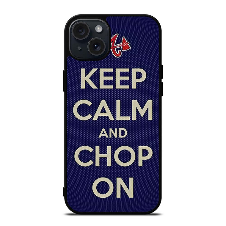 ATLANTA BRAVES CHOP ON BASEBALL iPhone 15 Plus Case Cover