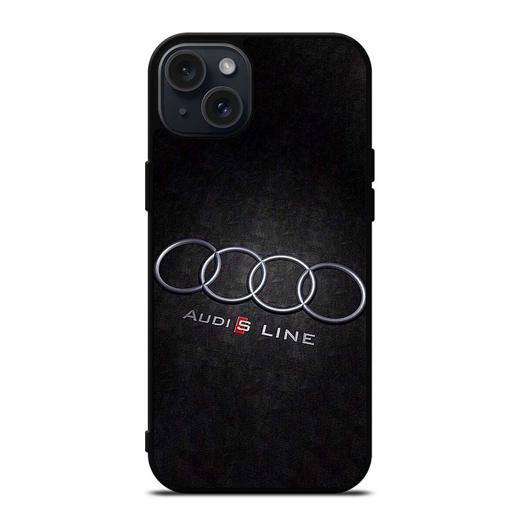 AUDI S LINE CAR EMBLEM iPhone 15 Plus Case Cover