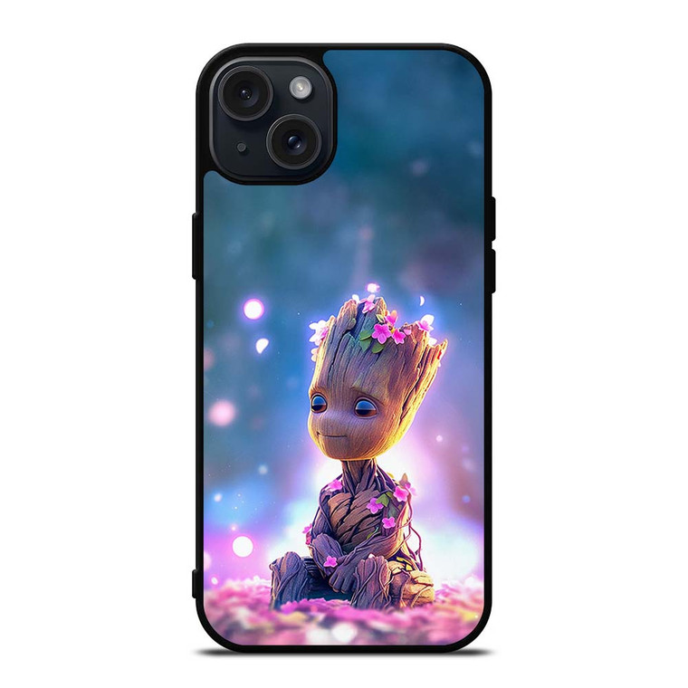 BABY GROOT FLOWER iPhone 15 Plus Case Cover