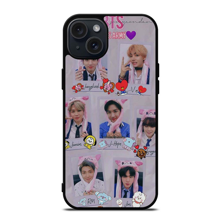 BANGTAN BOYS FACE BTS iPhone 15 Plus Case Cover