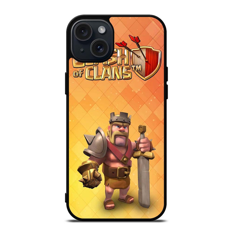 BARBARIAN KING CLASH OF CLANS COC iPhone 15 Plus Case Cover