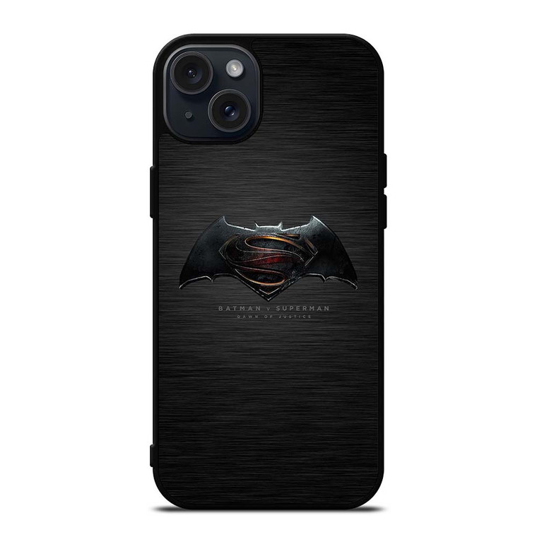 BATMAN VS SUPERMAN SYMBOL iPhone 15 Plus Case Cover