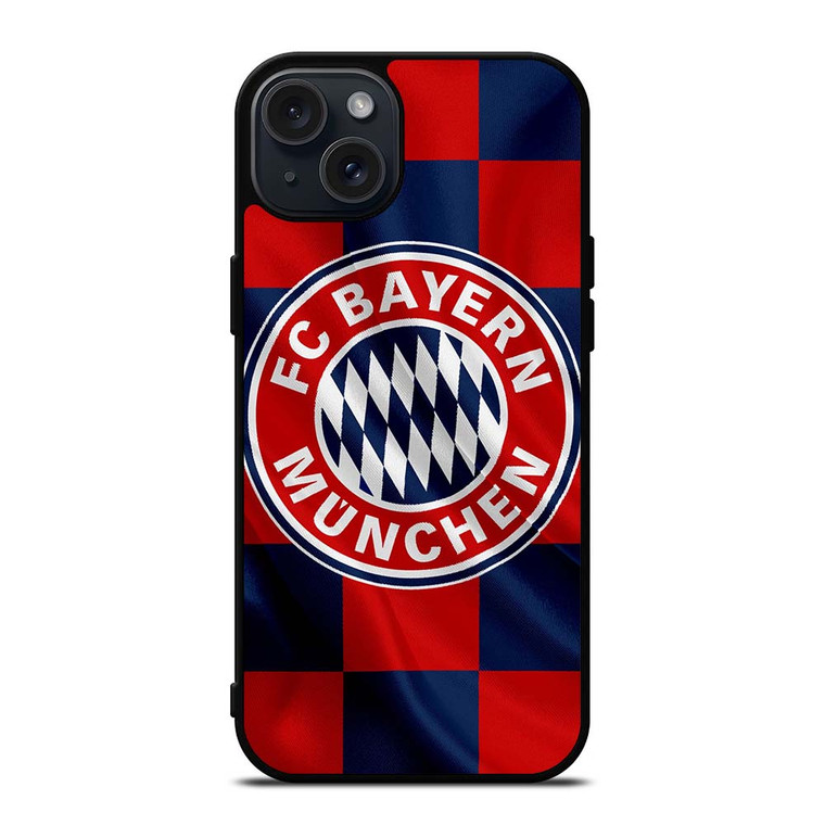 BAYERN MUNCHEN FC FLAG LOGO iPhone 15 Plus Case Cover