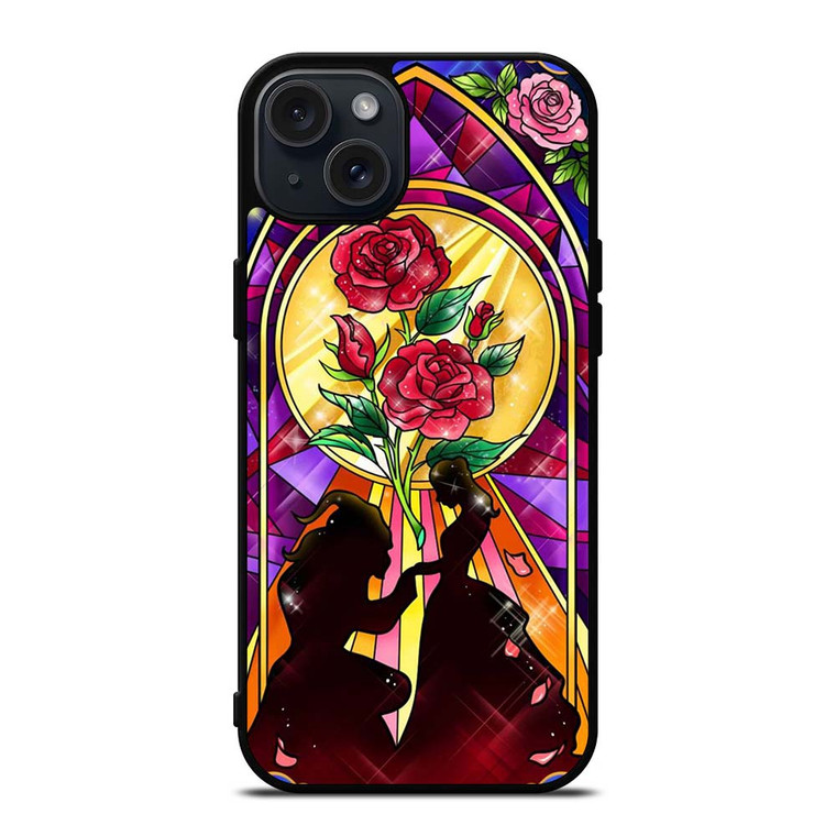 BEAUTY AND THE BEAST ROSE FLAWER iPhone 15 Plus Case Cover